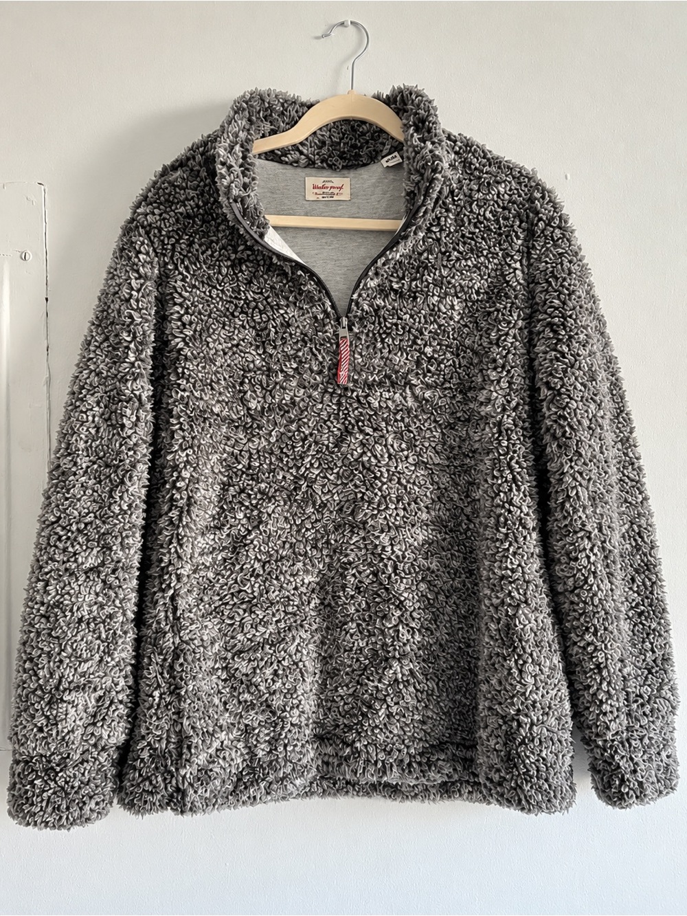 Weatherproof Women’s Gray Sherpa-Lined Zip-Up Sweater